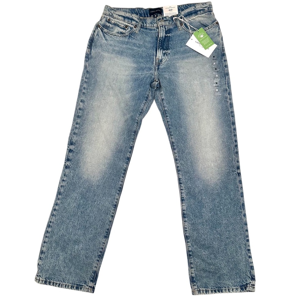 Lucky Brand Vintage Straight Blue Denim Jeans 33x32 NWT.